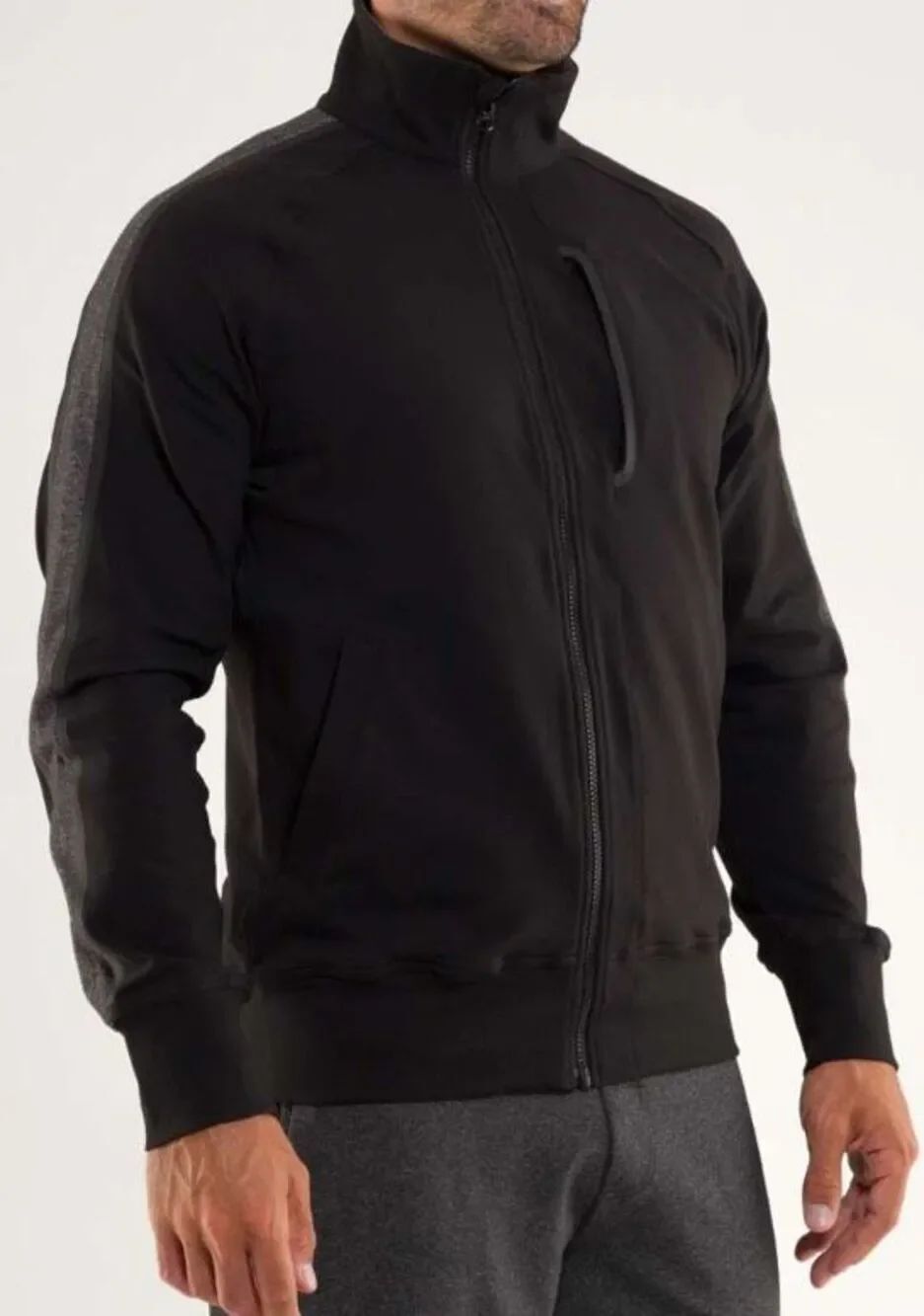 Lululemon Kung Fu black ZIP SWEAT TRACK JACKET men L
